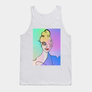 Woman Pop Art - Colorful Comic Art Tank Top